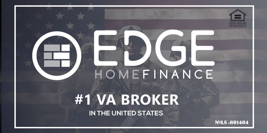 Edge Home Finance,&nbsp;LLC, number one VA broker in the United States, NMLS&nbsp;#891464, Equal Housing Opportunity